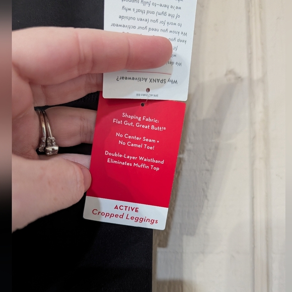 Spanx Active Crop Legging Black 1X NWT - Picture 7 of 12